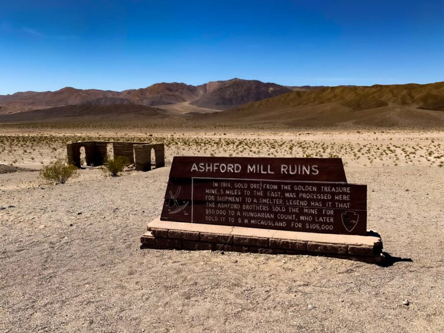 Ashford Mill Ruins in Death Valley National Park